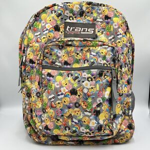 Trans by Jansport Supermax Backpack Book Bag Emoticon Emoji Kids Teens Adults